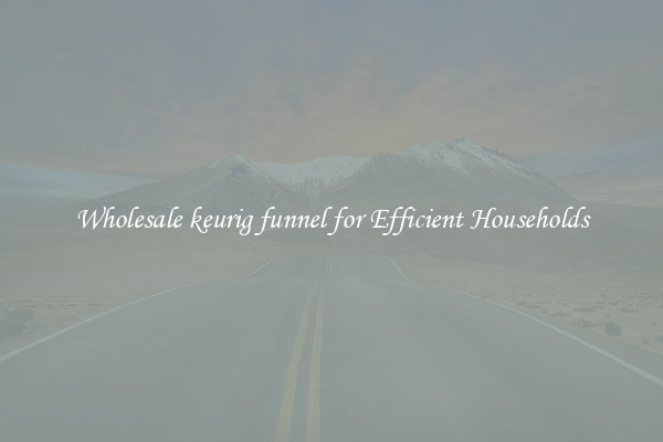 Wholesale keurig funnel for Efficient Households