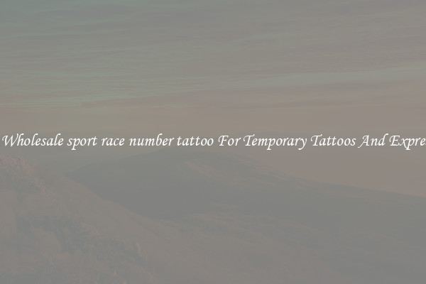 Buy Wholesale sport race number tattoo For Temporary Tattoos And Expression