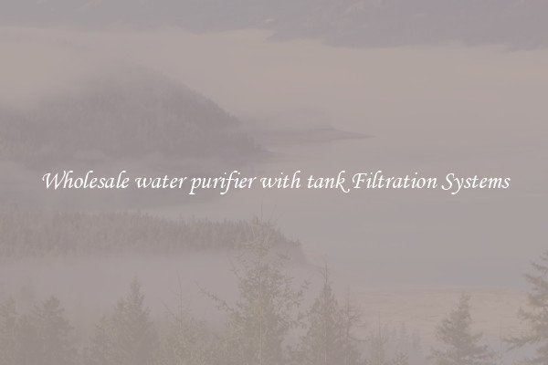 Wholesale water purifier with tank Filtration Systems