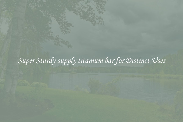 Super Sturdy supply titanium bar for Distinct Uses