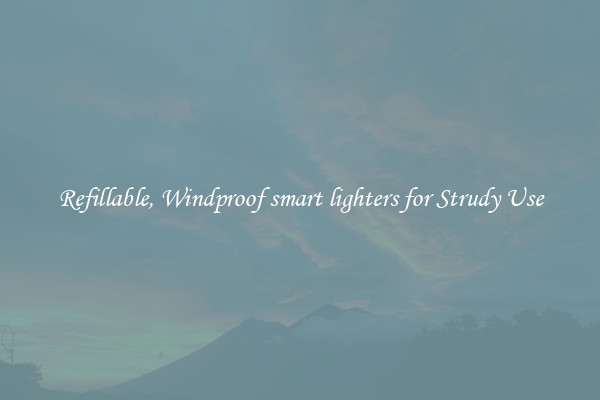 Refillable, Windproof smart lighters for Strudy Use