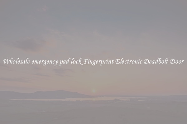 Wholesale emergency pad lock Fingerprint Electronic Deadbolt Door 