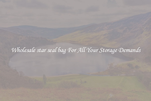 Wholesale star seal bag For All Your Storage Demands