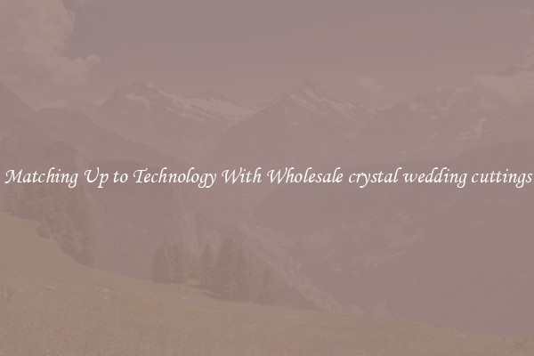 Matching Up to Technology With Wholesale crystal wedding cuttings