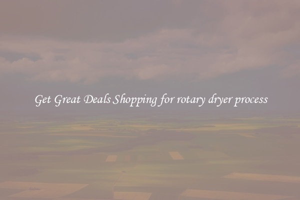 Get Great Deals Shopping for rotary dryer process