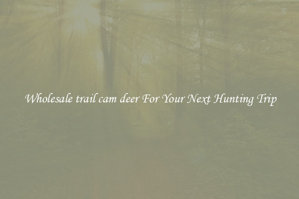 Wholesale trail cam deer For Your Next Hunting Trip