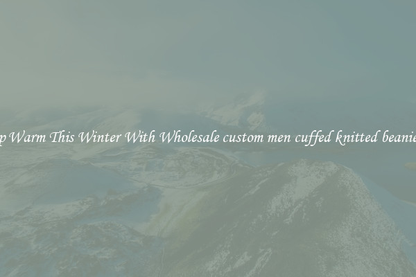 Keep Warm This Winter With Wholesale custom men cuffed knitted beanie hat