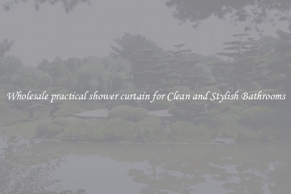 Wholesale practical shower curtain for Clean and Stylish Bathrooms