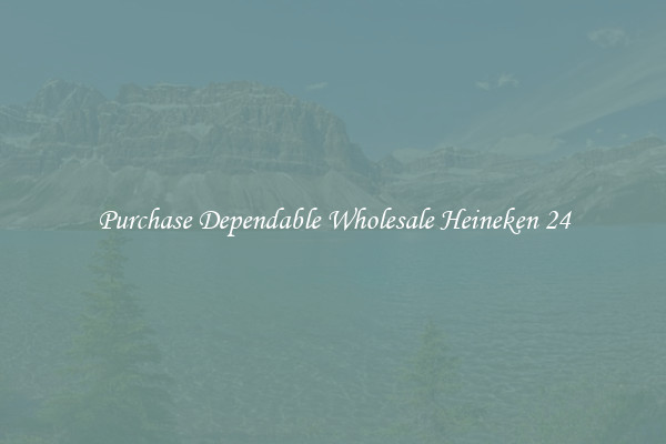 Purchase Dependable Wholesale Heineken 24